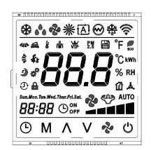 Vyměňte HTN segment Varitoronix LCD modul